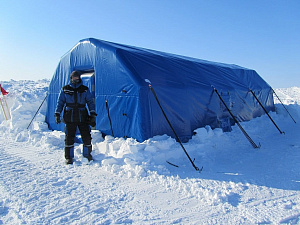 Пневмокаркасная палатка – жилой модуль