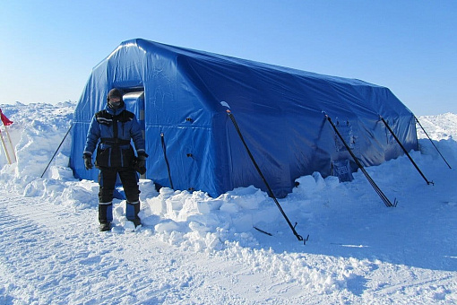 Пневмокаркасная палатка – жилой модуль