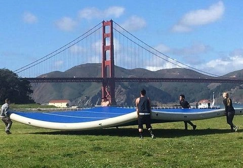 Надувной акробатический ковер (пол, мат) «Мастер Чиф» высотой 8, 10, 15, 20 или 30