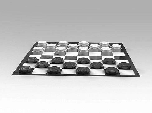 Надувная развлекательная игра «Гигантские шашки»