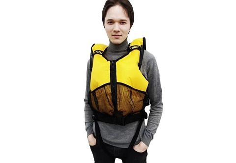 Жилет страховочный, надувной, ТТ из ТПУ для лодки