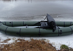 "ЭКШН DRY-335" - одноместный надувной сверхлегкий каяк из ТПУ с надувным дном с самоотливом для бурной воды из ТПУ ТаймТриал
