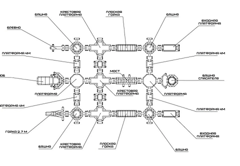 Надувной развлекательный аквапарк «СУПЕР ВСПЛЕСК»
