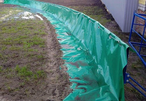 Сборно-разборная подпорная стенка (Временная дамба)