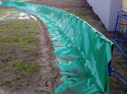 Сборно-разборная подпорная стенка (Временная дамба)