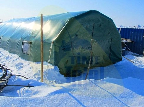 Пневмокаркасная палатка –  ремонтный бокс для техники