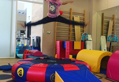 Надувной детский спортивный круглый многофункциональный батут