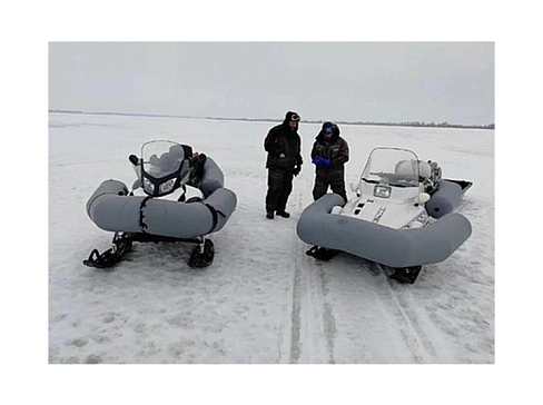 Комплект индивидуальных страховочных надувных баллонов безопасности для снегохода