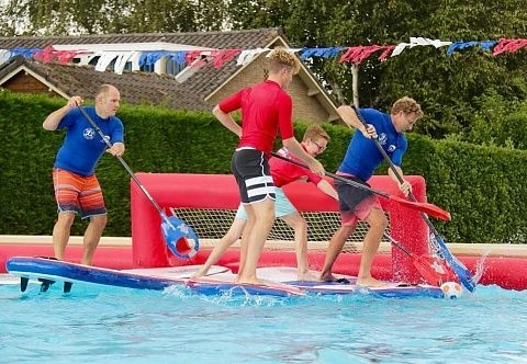 Надувное поле с воротами для SUP polo