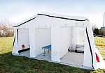 Фотография Быстровозводимая мобильная дезактивационная палатка для обеззараживания и дезинфекции из ПВХ ТПУ 210D ТаймТриал