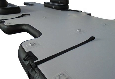 Надувная мобильная большая платформа-док для гидроцикла из AirDeck (надувная палуба)