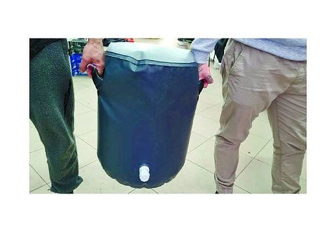 Мягкий переносной резервуар (бак) для технической воды для кемпинга, кемпера