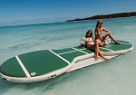 Фотография Надувная водная мобильная плавучая платформа для надела, пиклбола, тенниса, бадминтона из ткань AirDeck ПВХ (воздушная палуба) ТаймТриал
