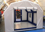 Фотография Подъемная бескаркасная дверь-штора для пневмокаркасной палатки из ПВХ ТаймТриал