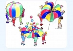 Фотография Надувная детская игра-купол «Парашют» из ПВХ ТаймТриал