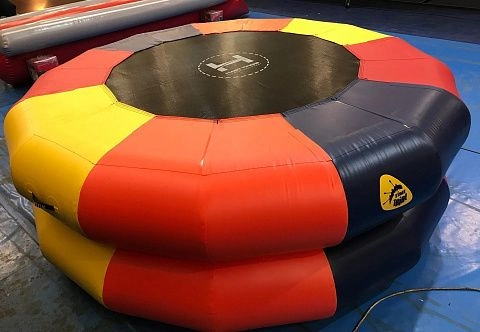 Надувной круглый Батут с ручками для фитнеса, гимнастики, акробатики