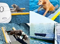 Фотография Надувная платформа для вылезания собак из воды на яхту, лодку из AIRDECK (DWF, DROP STITCH) ТаймТриал