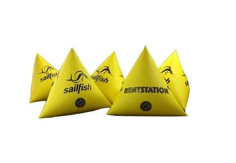 Надувной буй «Тетраэдр» из ПВХ для разметки акватории для соревнований