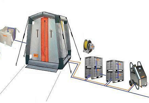 Дегазационная палатка (пневмопалатка) для проведения газоспасательных работ