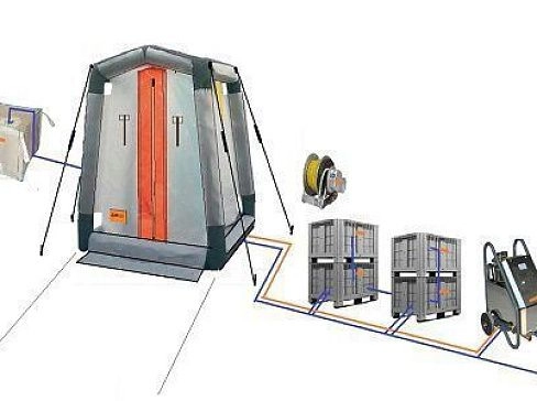 Дегазационная палатка для проведения газоспасательных работ