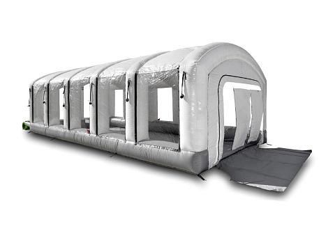 Надувная камера (палатка) ПВХ для покраски и ремонта автомобиля 9,1х4,6 м