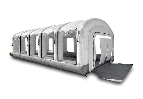 Надувная камера (палатка) ПВХ для покраски и ремонта автомобиля 9,1х4,6 м