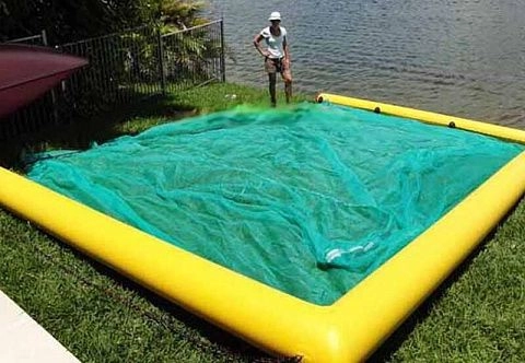 Надувное ограждение зоны купания 