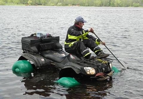 Надувные поплавки из ПВХ на колеса квадроцикла или автомобиля