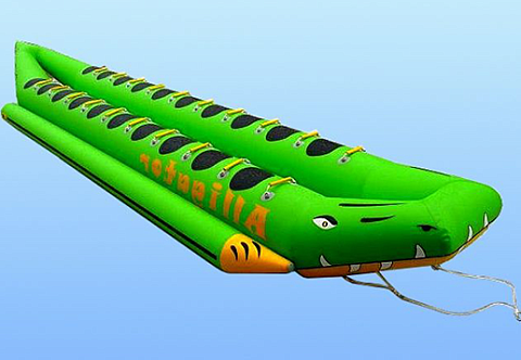 &quot;АЛЛИГАТОР-ДАБЛ&quot; - буксируемый аттракцион надувной двойной дубль-банан. Водный, зимний