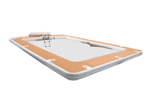 Надувной морской плавающий бассейн из AirDeck Drop Stitch с EVA покрытием