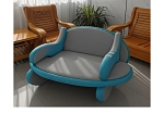 Фотография Надувное бескаркасное разборное кресло-качалка из AirDeck Drop Stitch из ткань AIRDECK ПВХ (DROP STITCH PVC) ткань AIRDECK ТПУ (DROP STITCH TPU) ТаймТриал