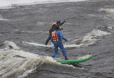 &quot;WW-SUP&quot; - специальная надувная доска SUP (сапборд) с веслом для бурной воды