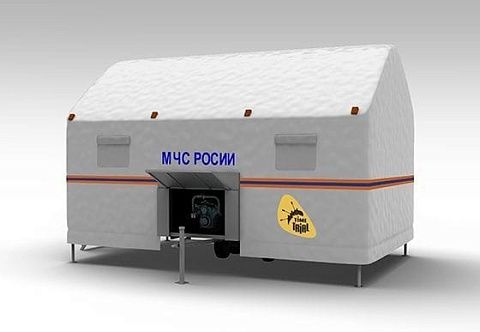"КОВЧЕГ" - надувная пневмокаркасная палатка на автомобильный прицеп для МЧС "КОВЧЕГ" - надувная пневмокаркасная палатка на автомобильный прицеп для МЧС