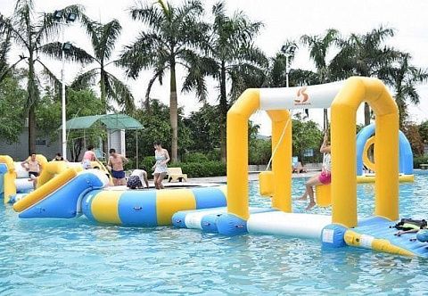 Надувной комплекс аквапарк «СуперМарио»