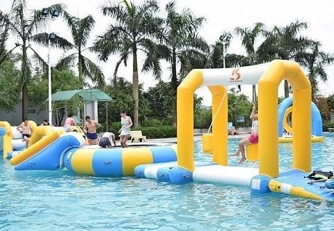 Надувной комплекс аквапарк «СуперМарио»