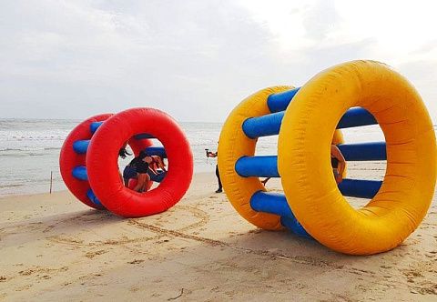 &quot;БЕЛИЧЬЕ КОЛЕСО&quot; - водный надувной командный аттракцион