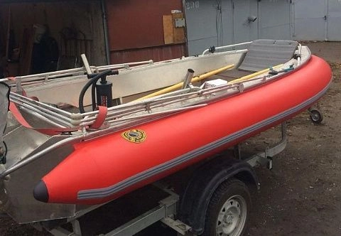 Надувной фальшборт (були) из ПВХ для алюминиевого катера, пластиковой лодки