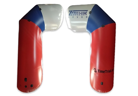 Надувная спортивная Арка Г-образная раздвижная «Старт, Финиш» герметичная без поддува для соревнований