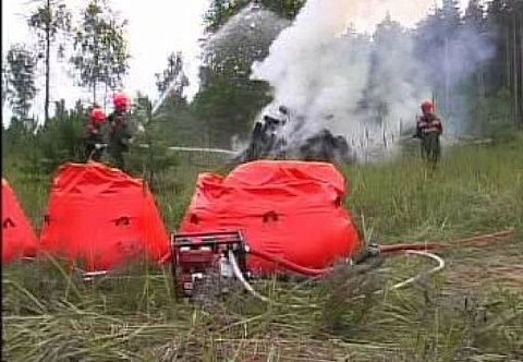 Емкость мягкая пожарная РДВ «Конусообразная». Бурдюк для воды
