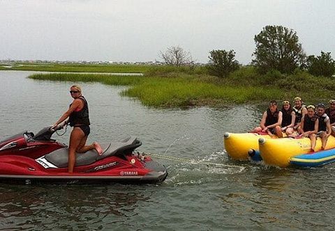&quot;ДУБЛЬ-БАНАН&quot; - буксируемый надувной зимний, водный аттракцион для катания за катером, гидроциклом