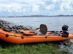 Фотография "КАТАБАЙД EZ-2" - надувная облегченная лодка ПВХ с транцем под мотор из ткань ПВХ (PVC) ТаймТриал