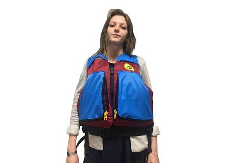 "НЕМО" - надувной компактный двухслойный страховочный жилет для сплава