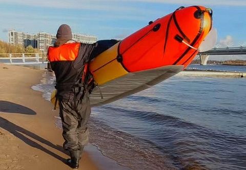 &quot;BIGFISHPACK-2&quot; - двухместный большой надувной пакрафт-каяк из ТПУ или ПВХ