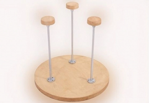 Тройная цирковая трость для стойки и упражнений на руках