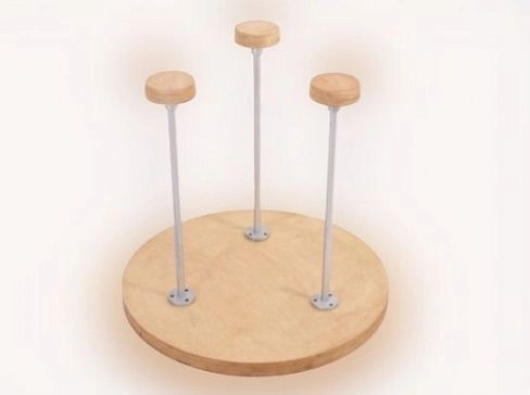 Тройная цирковая трость для стойки и упражнений на руках