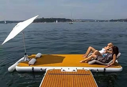 Надувная платформа (пирс, пристань) AirDeck для активного отдыха на воде