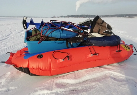 Надувные рыбацкие санки волокуши из ПВХ для охоты, зимней рыбалки