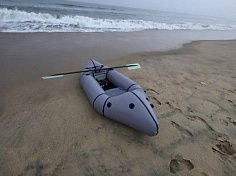 Фотография "СПУТНИК EZ" - одноместный легкий пакрафт из ТПУ для сплава по озерам, рекам, водных походов из ткань ТПУ (TPU) 210D ТаймТриал