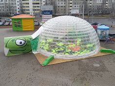 Фотография Надувная прозрачная палатка, шатер "Зорб SHELL" из ТПУ 0,7 мм ТаймТриал