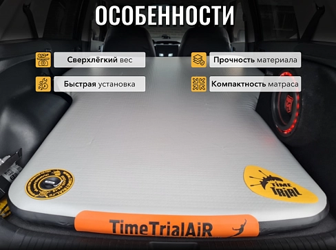 Легкий надувной матрас, кровать из AirDeck (воздушная палуба) ТПУ в салон, багажник автомобиля, индивидуальное изготовление под любой автомобиль